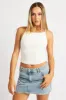 White Sleeveless Tank Supersoft sold by Ally Fashion