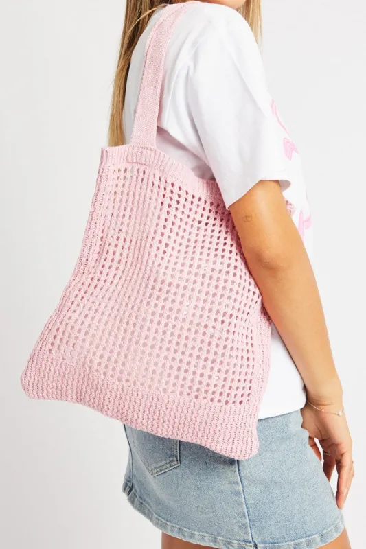 Pink Crochet Bag sold by Ally Fashion