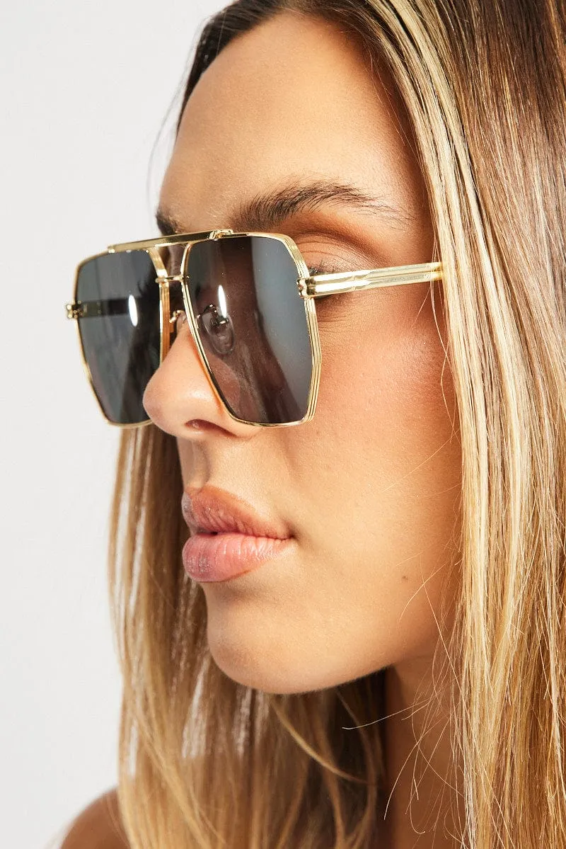 Grey Aviator Sunglasses sold by Ally Fashion product image thumbnail 2