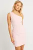 Pink One Shoulder Dress Mini sold by Ally Fashion