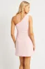 Pink One Shoulder Dress Mini sold by Ally Fashion