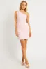 Pink One Shoulder Dress Mini sold by Ally Fashion