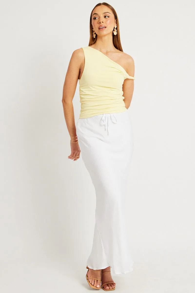 Yellow Supersoft Top Twist off Shoulder sold by Ally Fashion product image thumbnail 2