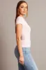 Pink T Shirt Short Sleeve Crew Neck Modal sold by Ally Fashion
