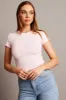 Pink T Shirt Short Sleeve Crew Neck Modal sold by Ally Fashion