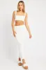 White Midi Skirt Texture sold by Ally Fashion