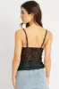 Black Lace Butterfly Top Singlet sold by Ally Fashion