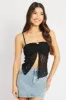 Black Lace Butterfly Top Singlet sold by Ally Fashion