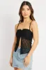 Black Lace Butterfly Top Singlet sold by Ally Fashion