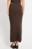 Brown Crochet Skirt High Rise Elastic Waistband Midi sold by Ally Fashion