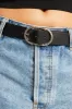 Silver Cable Detail Oval Buckle Belt sold by Ally Fashion