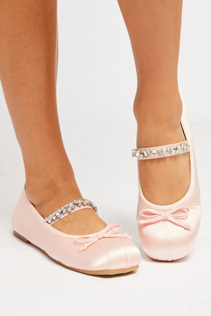 Pink Bow Ballet Flats sold by Ally Fashion