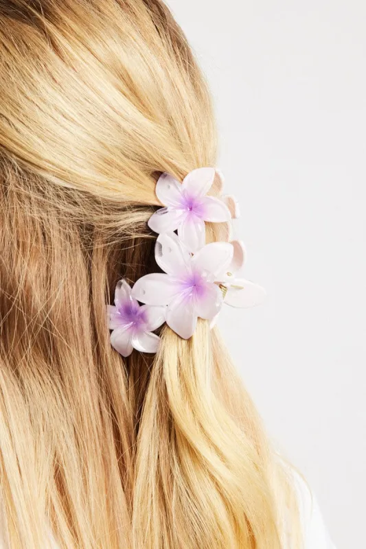 Purple Flower Claw Clip sold by Ally Fashion