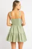 Green Fit And Flare Dress Mini sold by Ally Fashion