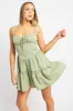 Green Fit And Flare Dress Mini sold by Ally Fashion