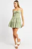 Green Fit And Flare Dress Mini sold by Ally Fashion