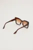 Print Square Cat-Eye Tinted Sunglasses sold by Ally Fashion