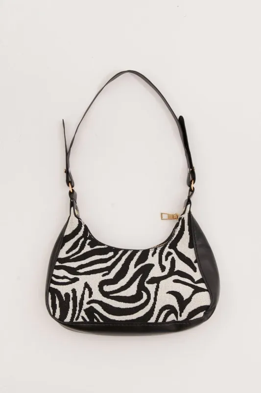 Print Shoulder Baguette Bag sold by Ally Fashion
