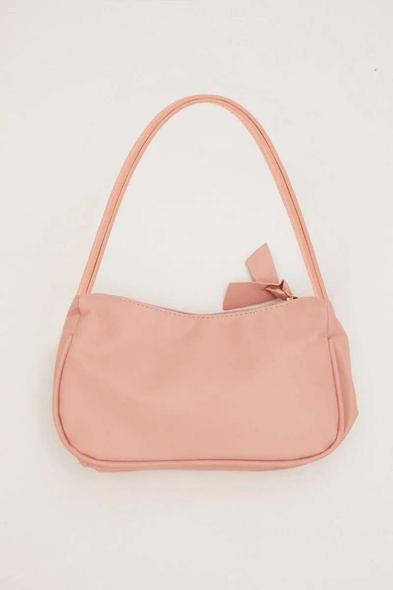 Pink Shoulder Baguette Bag sold by Ally Fashion