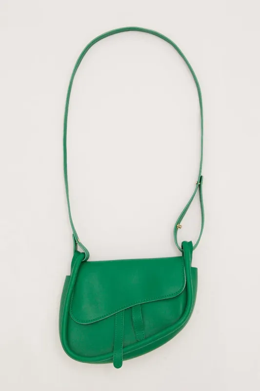Green Crossbody Saddle Bag sold by Ally Fashion