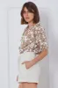 White Textured Shorts sold by Ally Fashion