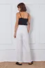 White Wide Leg Pants High Waist sold by Ally Fashion