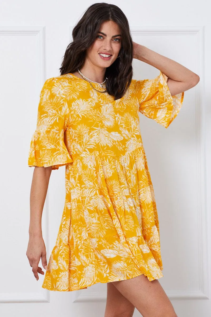 Trop Print Mini Dress Short Sleeve sold by Ally Fashion product image thumbnail 4