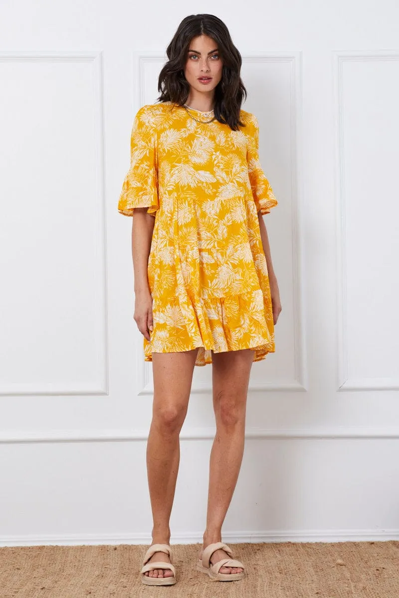 Trop Print Mini Dress Short Sleeve sold by Ally Fashion product image thumbnail 2