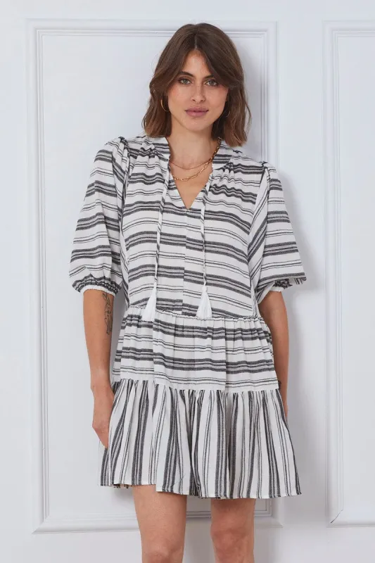 Stripe Mini Dress Short Sleeve sold by Ally Fashion