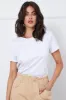 White Graphic T Shirt Short Sleeve Crew Neck sold by Ally Fashion