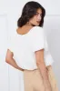 White Top Short Sleeve Round Neck Oversized sold by Ally Fashion