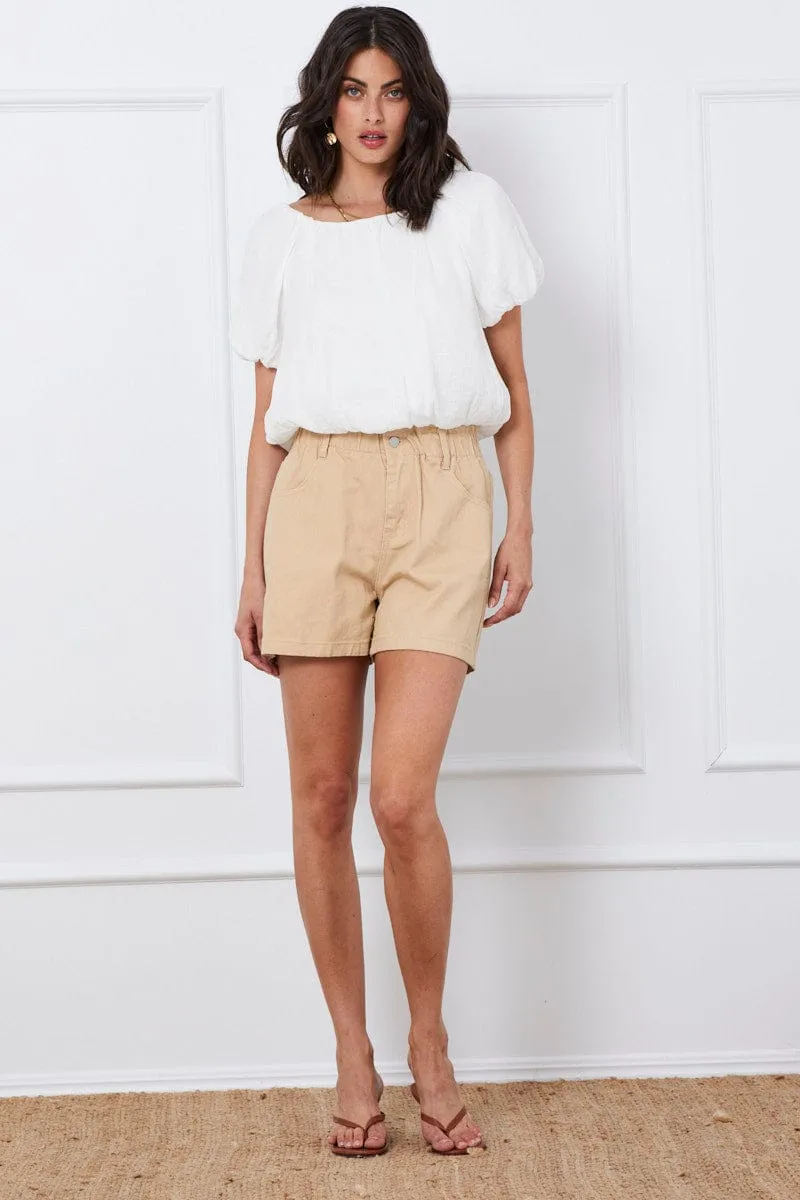 White Top Short Sleeve Round Neck Oversized sold by Ally Fashion product image thumbnail 2