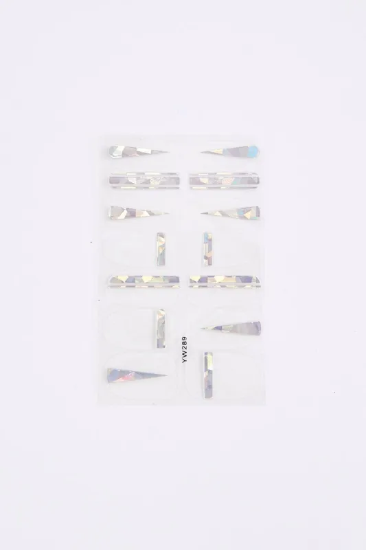 Metallic Iridescent Nail Stickers sold by Ally Fashion