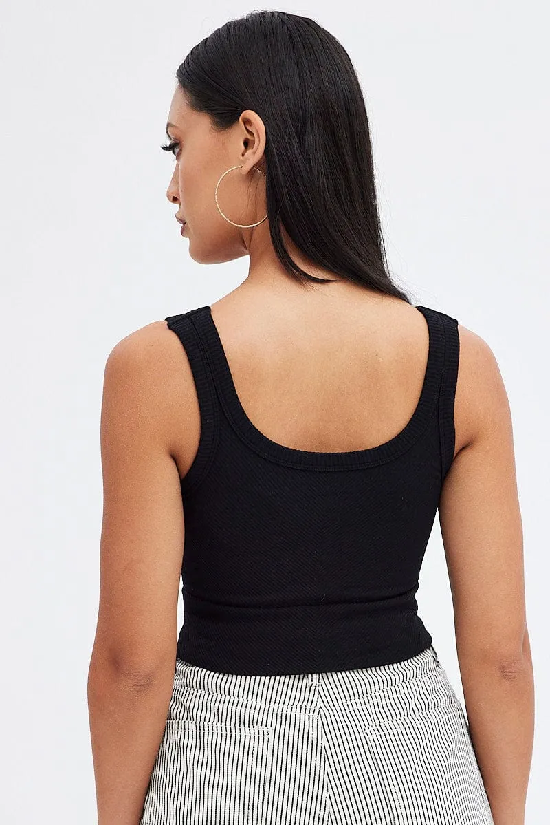 Black Bralette Seamless Rib sold by Ally Fashion product image thumbnail 5