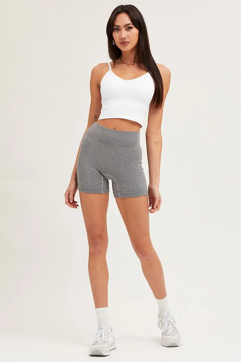 White Crop Top Seamless sold by Ally Fashion product image thumbnail 2