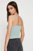 Green Singlet Top Sleeveless Seamless sold by Ally Fashion