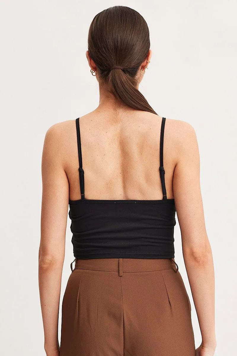 Black Singlet Top Sleeveless sold by Ally Fashion product image thumbnail 4