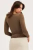 Green Wrap Top Long Sleeve sold by Ally Fashion