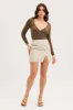 Green Wrap Top Long Sleeve sold by Ally Fashion