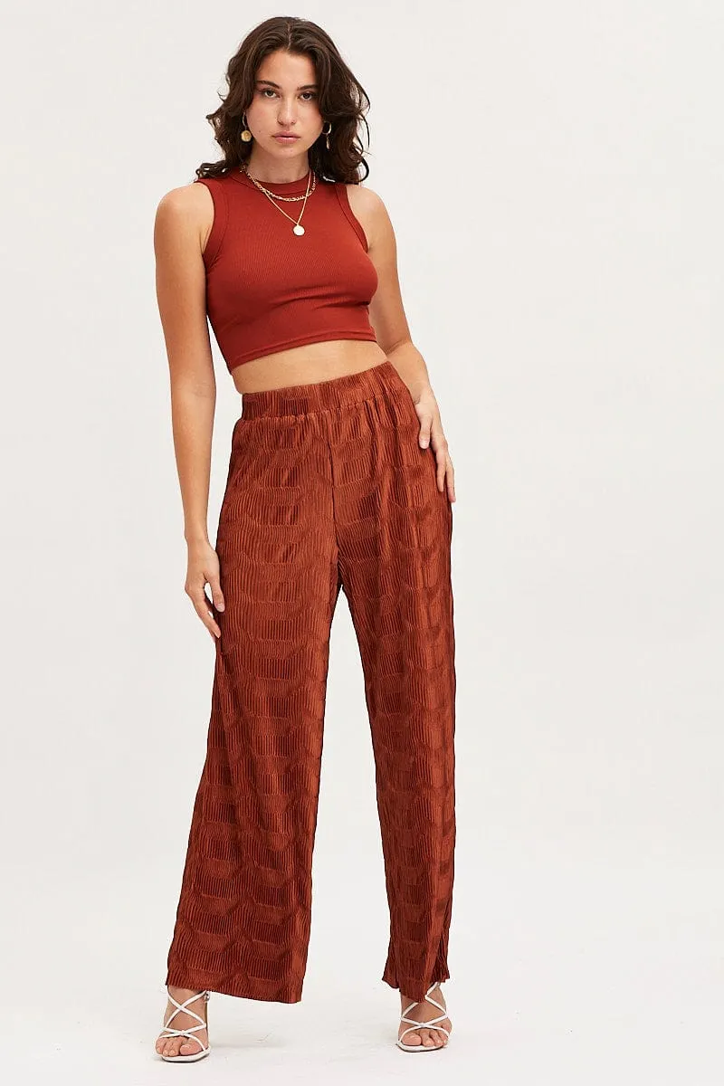 Orange Tank Top Sleeveless High Neck sold by Ally Fashion product image thumbnail 2