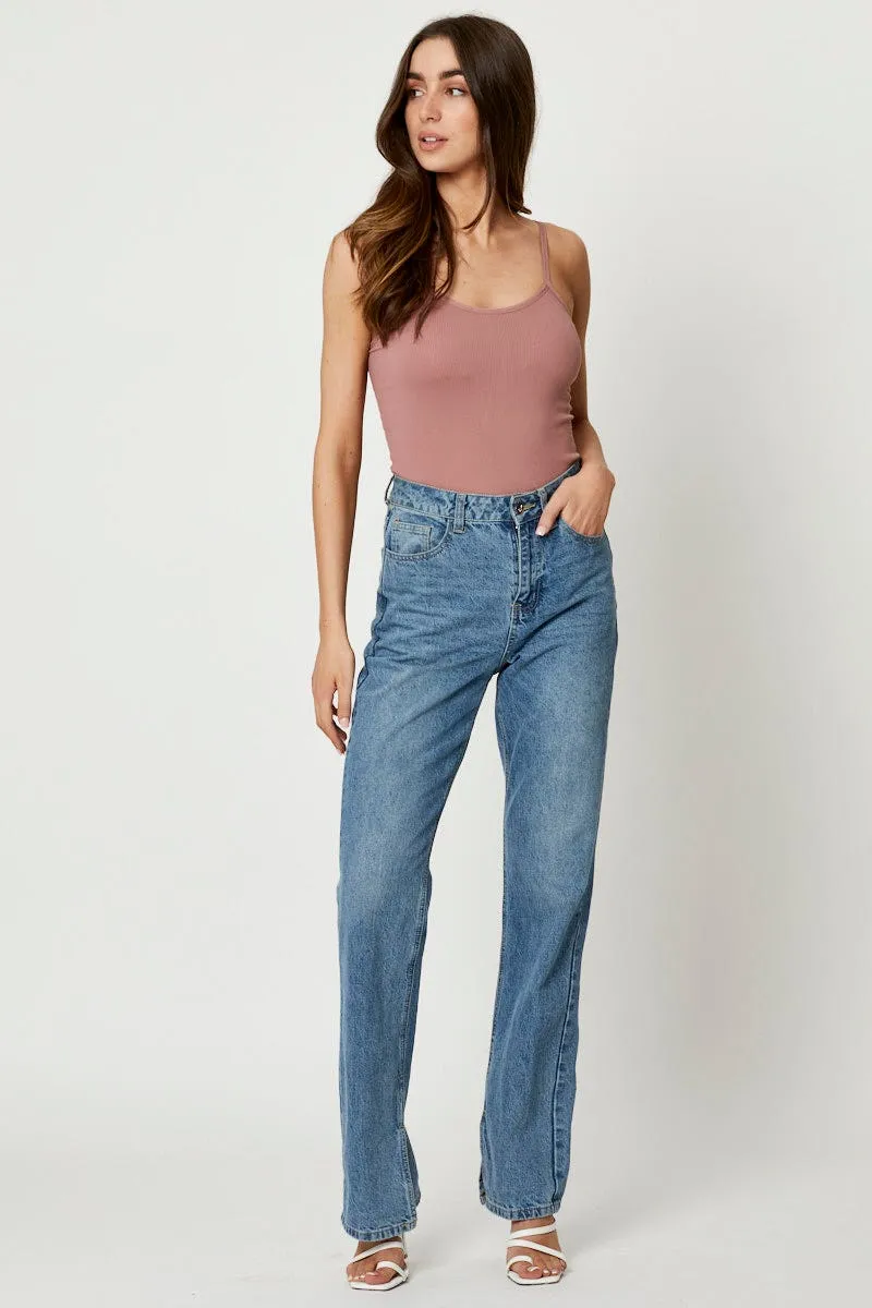 Purple Singlet Top Round Neck Seamless sold by Ally Fashion product image thumbnail 2