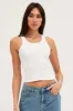 White Tank Top Sleeveless Round Neck sold by Ally Fashion