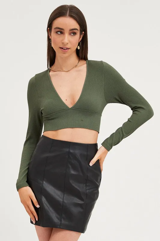 Green Top Long Sleeve Seamless sold by Ally Fashion