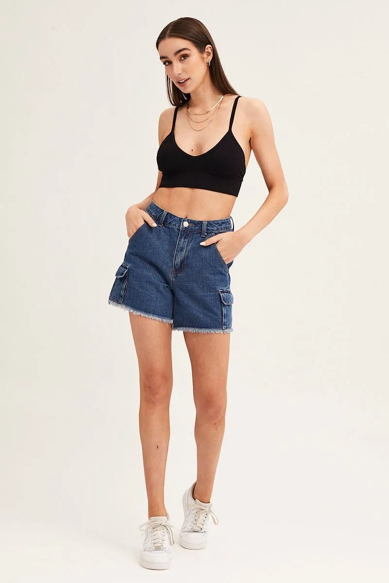 Black Crop Top Seamless sold by Ally Fashion product image thumbnail 2