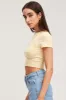 Beige T-Shirt Short Sleeve Crew Neck sold by Ally Fashion