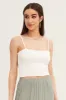 White Cotton Singlet Stretch sold by Ally Fashion