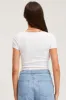White Top Short Sleeve Round Neck sold by Ally Fashion
