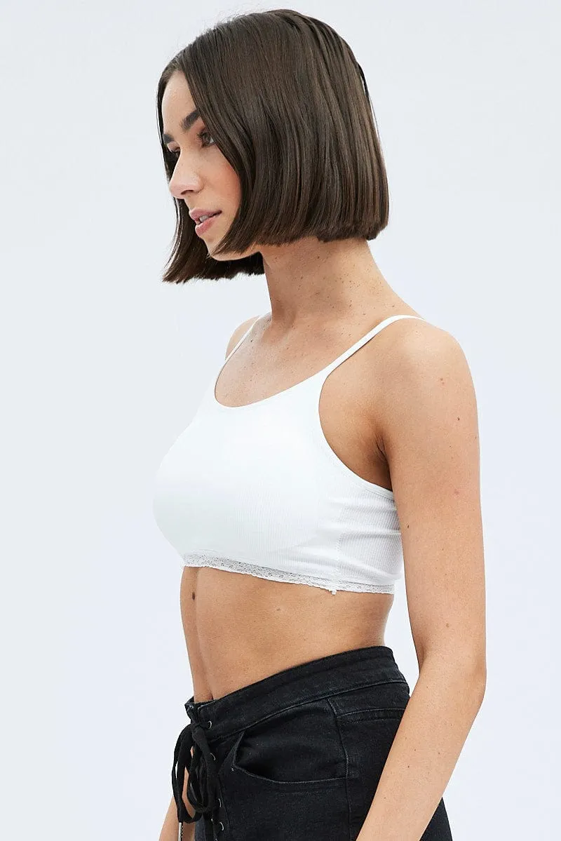White Bralette Seamless sold by Ally Fashion product image thumbnail 4