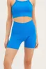 Blue Seamless Rib Bike Short sold by Ally Fashion