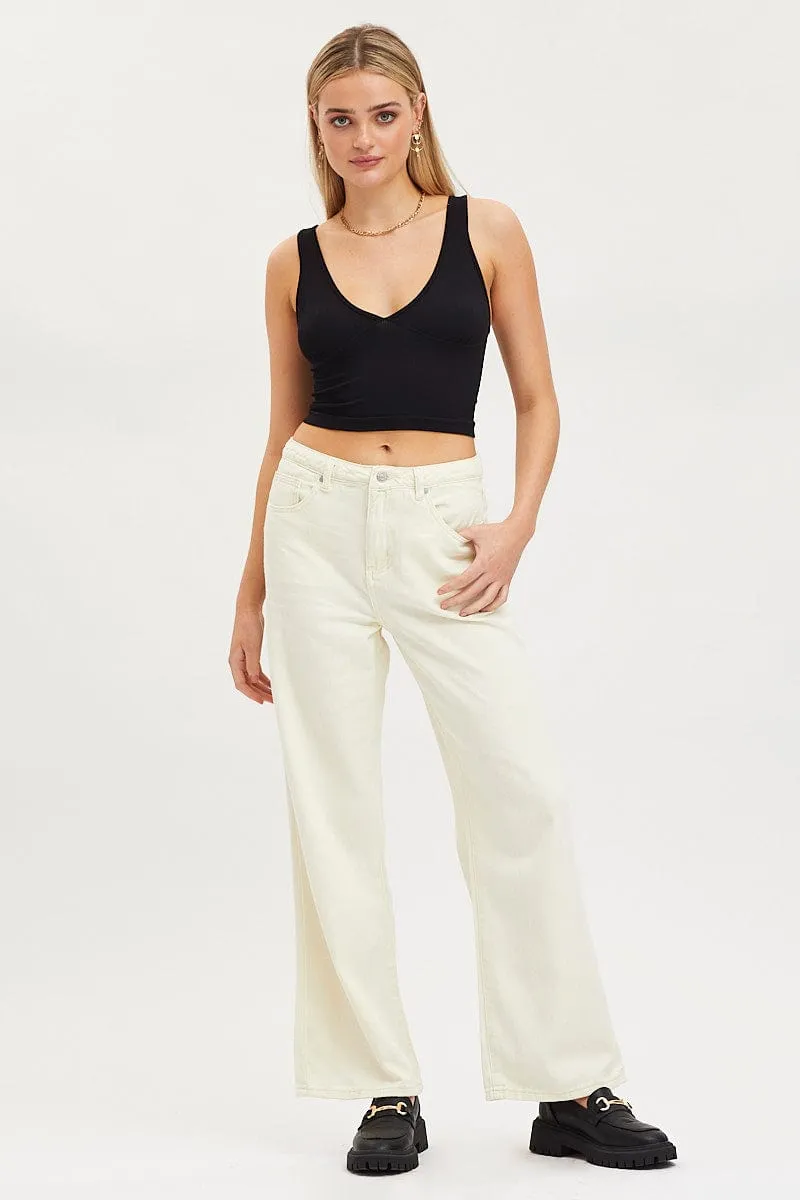 Black Tank Top Sleevelss Seamless sold by Ally Fashion product image thumbnail 2